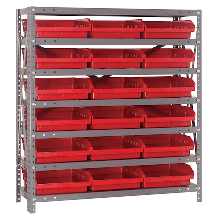 Quantum Storage Systems Steel Shelving Shelf Bin System 1839-110RD